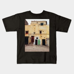 Old Yellow House Facade Kids T-Shirt